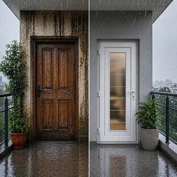 Indian Weather Ruining Your Doors? uPVC vs Wooden Doors Truth Revealed