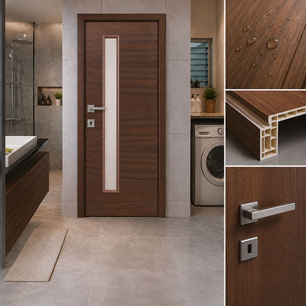 Wet Area Doors Explained: Choosing the Right PVC Door for Bathrooms and Utility Spaces