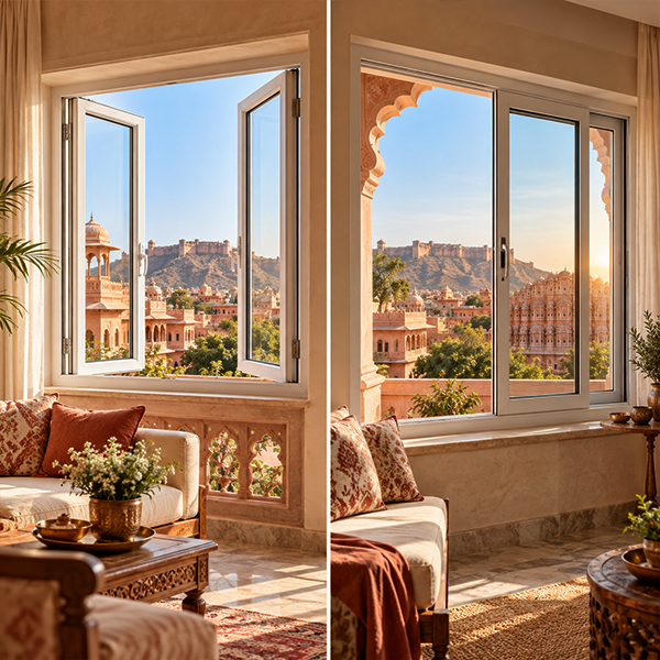 Casement vs Sliding Windows: Choosing the Best uPVC Windows in Jaipur Homes